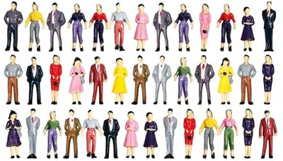 33 Minifiguren 1:42 – Set für Modellbau & Dioramen