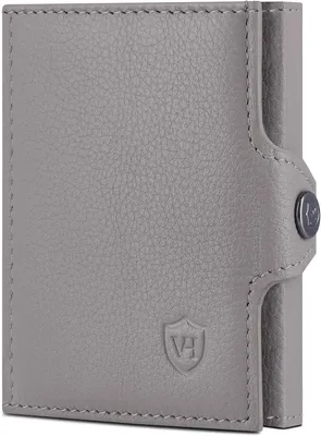 Produktbild von Slim Wallet mit RFID Schutz aus Echtleder, Kartenetui mit Scheinfach, Mini Geldbörse für Herren & Damen, Kompaktes Kreditkartenetui