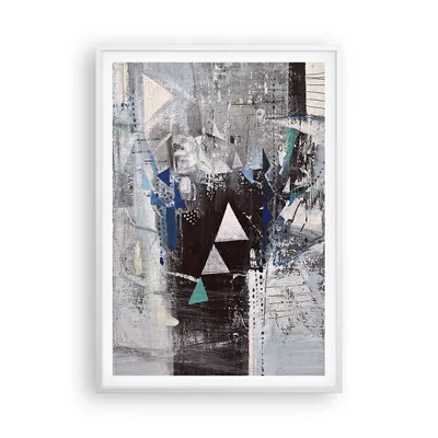 Produktbild von Gerahmtes Poster - Weißer Rahmen - Abstraktion modern - 70x100 cm - Wand Bild - Wanddeko - Wandbilder - Kunstposter - Wandposter - Bilderrahmen - Bilder - Kunstdruck - Wandbild - P2WPA70x100-4006