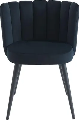 Produktbild von 2 stühle aus velour und metall - Schwarz - PRANILA by Pascal Morabito