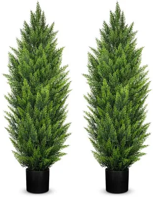 Zdjęcie produktu dla Sztuczne drzewka cedrowe 120 cm, realistyczne, do przedpokoju, domu, werandy