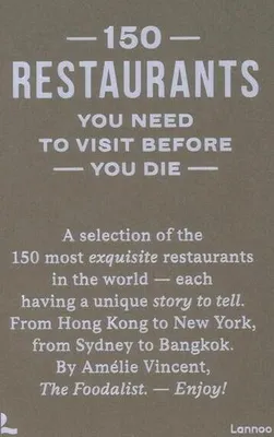 Produktbild von 150 Restaurants You Need to Visit Before You Die