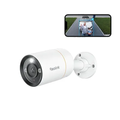 Image de Reolink 6K 12MP PoE caméra de surveillance, vision nocturne couleur avec spotlight , alarme personne/véhicule/animal, audio 2 voies, sirène, IP67
