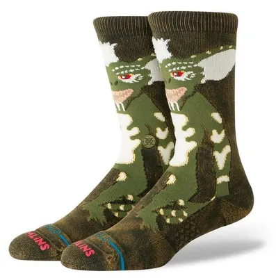 Image de Stance Stripe Gremlins, modèle Crew, couleur vert foncé, taille M