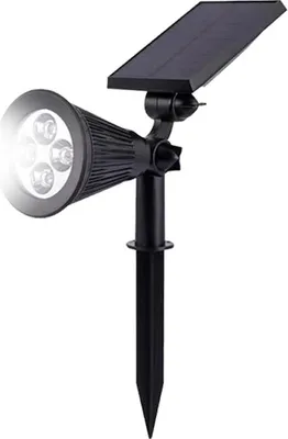 Produktbild von Solarbetriebener Gartenstrahler, 4/7 LEDs mit automatischer Ein-/Ausschaltfunktion, für Hof, Garten, Einfahrt