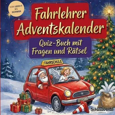 Produktbild von Fahrlehrer-Adventskalender: Quiz-Buch mit Fragen und Rätsel