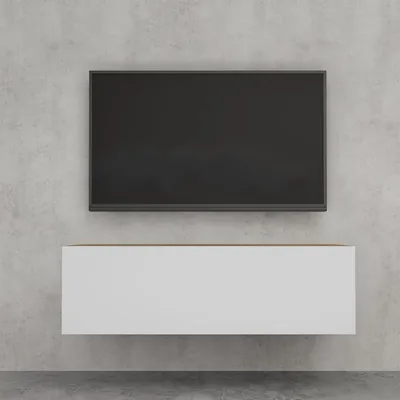 Produktbild von doporro TV Lowboard hängend Fernsehschrank Wohnzimmer | TV-Schrank hängend Fernsehtisch Hängeschrank 100cm Fernsehschrank02