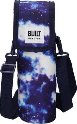 Produktbild von BUILT Flaschentasche mit Griffen 100% Polyester Lebensmittelechtes PEVA 9 x 11 x 25cm 'Galaxy' Design Multicolour