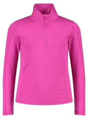 Imagen del producto de CMP, sudadera con capucha de softshell para niñas, con tecnología Dry Function, color rosa, talla 116