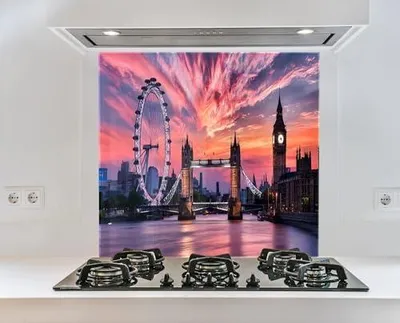 Produktbild von Myphotostation Glasrückwand aus gehärtetem Glas für Küche und Herd, Wandpaneel, Herd-Wandpaneel, Herd-Rückwand, 109 x 68 cm (B x H)