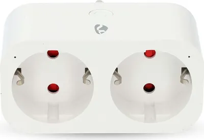 Produktbild von Nedis SmartLife Smart Stecker - IP21 - Leistungsmesser - 3680 W - Type F (CEE 7/7) - 0 - 55 °C - Android / IOS - 2-Weg - Weiss - 1 Stück