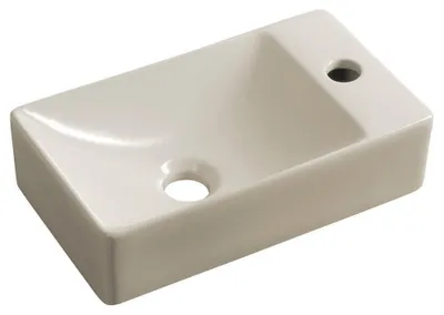 Produktbild von MARGITHA Keramik-Waschtisch 38x22cm, Armaturloch auf der rechten Seite, Beige