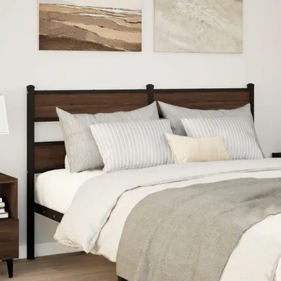 Produktbild von Eleganten-Stil Kopfteil Braun Eichen-Optik 135 cm Stahl und Holzwerkstoff Kopfteile CHY90119736
