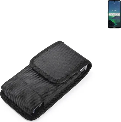Produktbild von Holster Gürteltasche kompatibel mit Nokia 1.4 Holster Gürtel Tasche wasserabweisend Handy Hülle Schutz Hülle Outdoor schwarz K-S-Trade