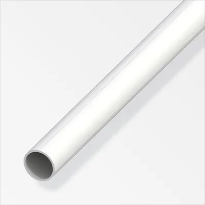 Produktbild von Alfer Rundrohr PVC weiß Ø 15,5 mm 1 m glatt mit Bohr-Kennrille