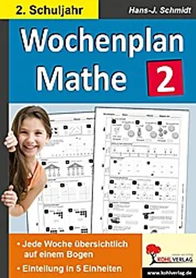 Obrázok produktu pre Wochenplan Mathe / Klasse 2