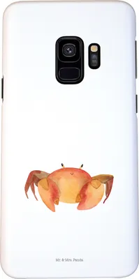 Produktbild von Mr. & Mrs. Panda Samsung Galaxy S9 Handyhülle Sternzeichen Krebs - Weiß - Geschenk, Handy Schutzhülle, Meer, Krebse, Smartphone Hülle, Krabbe, Meerestier, Cover