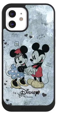 Produktbild von NIVOCASE Handyhülle für Apple iPhone 12 Hülle NIVOpure Case Schwarz Disney Vintage