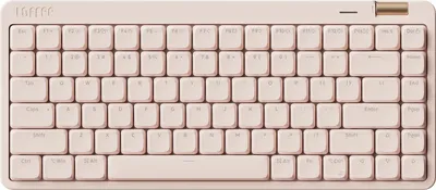 Obrázek produktu pro Lofree Flow Lite84, 75%, Kabelový a bezdrátový, USB + RF Wireless + Bluetooth, Mechanický spínač, Růžová