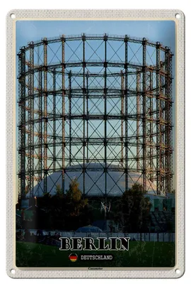 Produktbild von Blechschild Städte Berlin Deutschland Gasometer 20x30cm