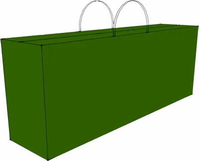 Produktbild von Grasekamp Kissentasche Schutztasche Tragetasche  für 2 Rollliegen Auflagen Grün