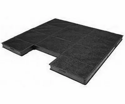 A black carbon filter for a range hood.