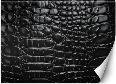 Produktbild von Vlies fototapete Schwarze Schlangenhaut 350x245 cm Feeby Schwarz inkl. Kleber einfache Montage