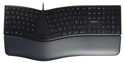 Produktbild von CHERRY KC 4500 ERGO, ergonomische Tastatur, schwarz, UK Layout QWERTY