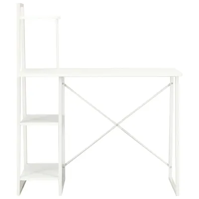 Immagine prodotto di Scrivania con scaffale bianco 102×50×117 cm