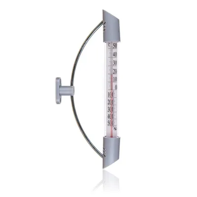 Obrázok produktu pre Okenný teplomer 23 cm plast + kov.