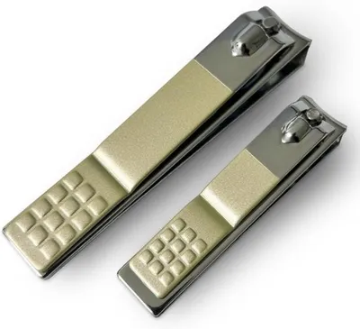 Nagelknipser Set 2-teilig Edelstahl ergonomisch für Hände und Füße