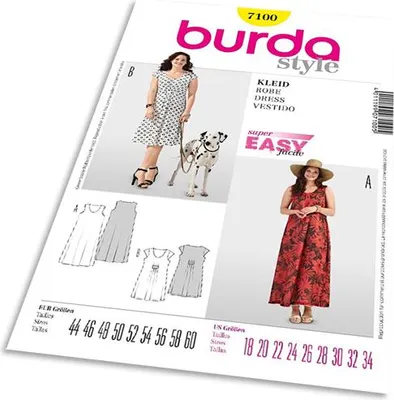 Produktbild von 7100 Sommerkleid, A-Linie, Burda