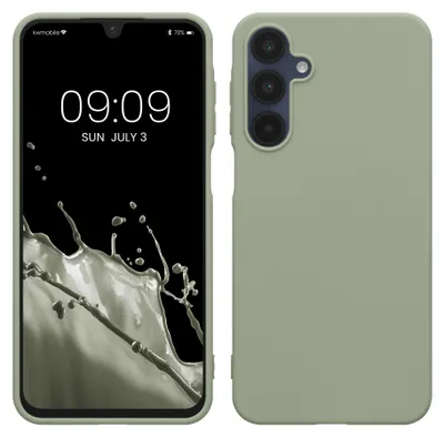 Produktbild von kwmobile Handyhülle für Samsung Galaxy A16 5G Hülle - TPU Case - Kabelloses Laden - Schutzhülle Cover in Graugrün