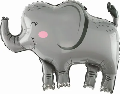 Image de Ballon de baudruche Eléphant, 68x49cm