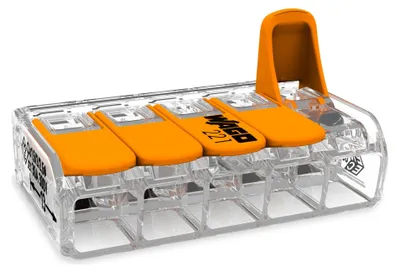 Produktbild von Wago 221-615, 450 V, Orange, Transparent, 1 Stück(e)