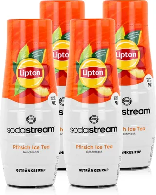 Image de SodaStream Lipton Sirop pour boissons Softdrink Ice Tea Pêche 440ml (pack de 4)