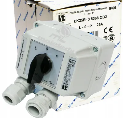 Produktbild von SPAMEL Wahlschalter ŁK 25A IP66 L-0-P 3-polig