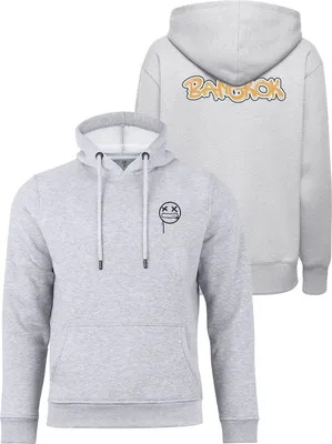 Produktbild von Cotton Prime® Hoodie Street Art Bangkok - Weltenbummler Kollektion XXL Grau-Melange