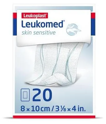 Zdjęcie produktu dla Leukomed skóra wrażliwa sterylny 8x10 cm 20 szt