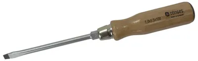 Produktbild von Dönges Schlitz-Schraubendreher mit Holzheft, 0,8 mm, 90 x 4,5 mm, 6 mm