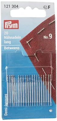 Nähnadeln 0,60 x 27 mm, silberfarben, 20 Stück