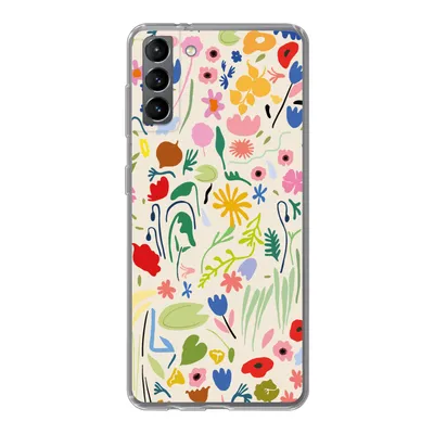 Produktbild von MuchoWow® Handyhülle Schutzhülle Hülle für Samsung Galaxy S21 Plus Blumen - Muster - Pflanzen Silikon Softcase Handy Hülle - Handy-Tasche