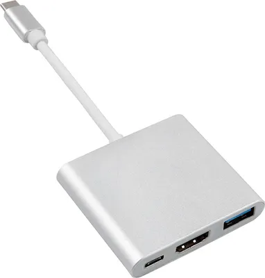 Produktbild von Maclean Adapter Usb 3.1 C-Hdmi 4K + Usb 3.0 + Usb C Mctv-840