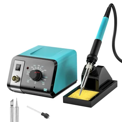 Image de Station de soudage - Kit fer à souder - Température réglable - Température constante - Haute puissance - Pour la réparation d'appareils électroniques et le travail sur circuits imprimés