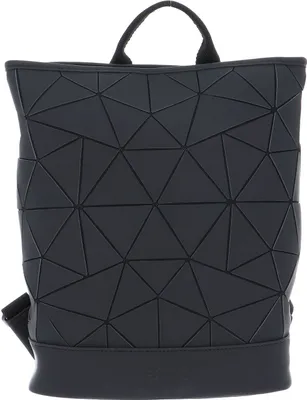 Produktbild von Suri Frey Damen Rucksack SURI Sports Jessy-Lu 18040, Schwarz, Polyurethan, 30x35x9 cm (B x H x T), geometrisches 3D-Muster, mit gepolstertem Laptopfach, Hauptfach, 2 Einschubfächern, Rückfach, atmungsaktivem Rücken, Rücken-Zipper, PETA-Approved Vegan