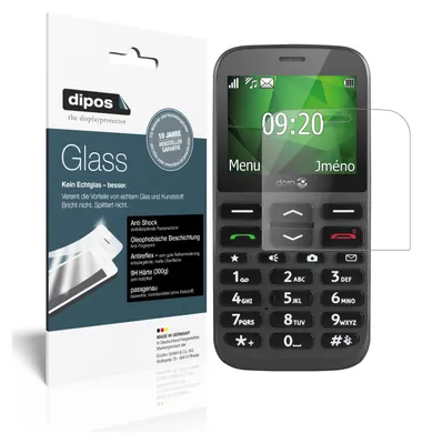 Produktbild von 2x Schutzfolie für Doro 1370 matt - Anti-Shock 9H Folie Glass Kunststoffglas