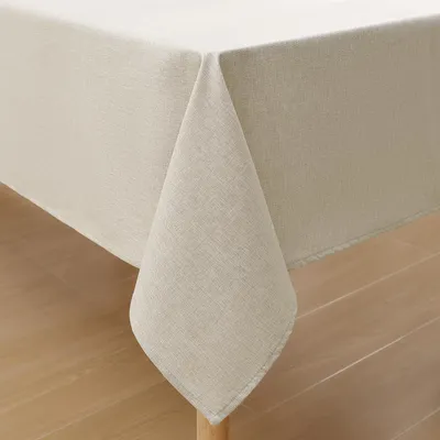 Productafbeelding van Tafelkleed, linnenlook, afwasbaar, met lotus-effect, 140 x 140 cm, beige