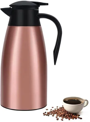 Image de Thermoskan 2 L - Acier inoxydable à double paroi - Or rose