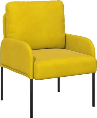 Produktbild von vidaXL Sofas mit Kissen 55cm Gelb Sperrholz