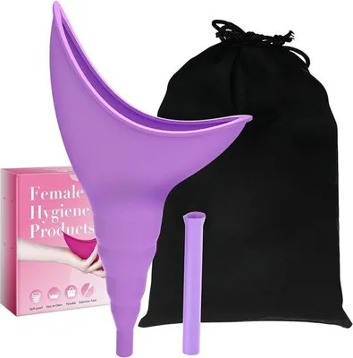 Produktbild von Famanu Urintrichter für Frauen - Praktisch und tragbar - Lila